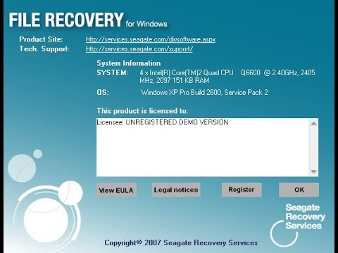 seagate file recovery for windows registration key free